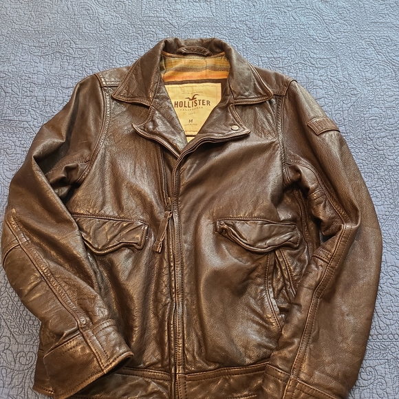 Hollister Palm Canyon Leather Jacket, size Medium - Picture 4 of 8